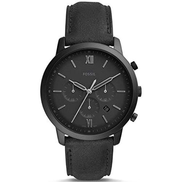 Fossil Neutra uhr für Herren, Chronographenwerk mit Edelstahl- oder Lederarmband, Dunkelgrau, 44 im Sale